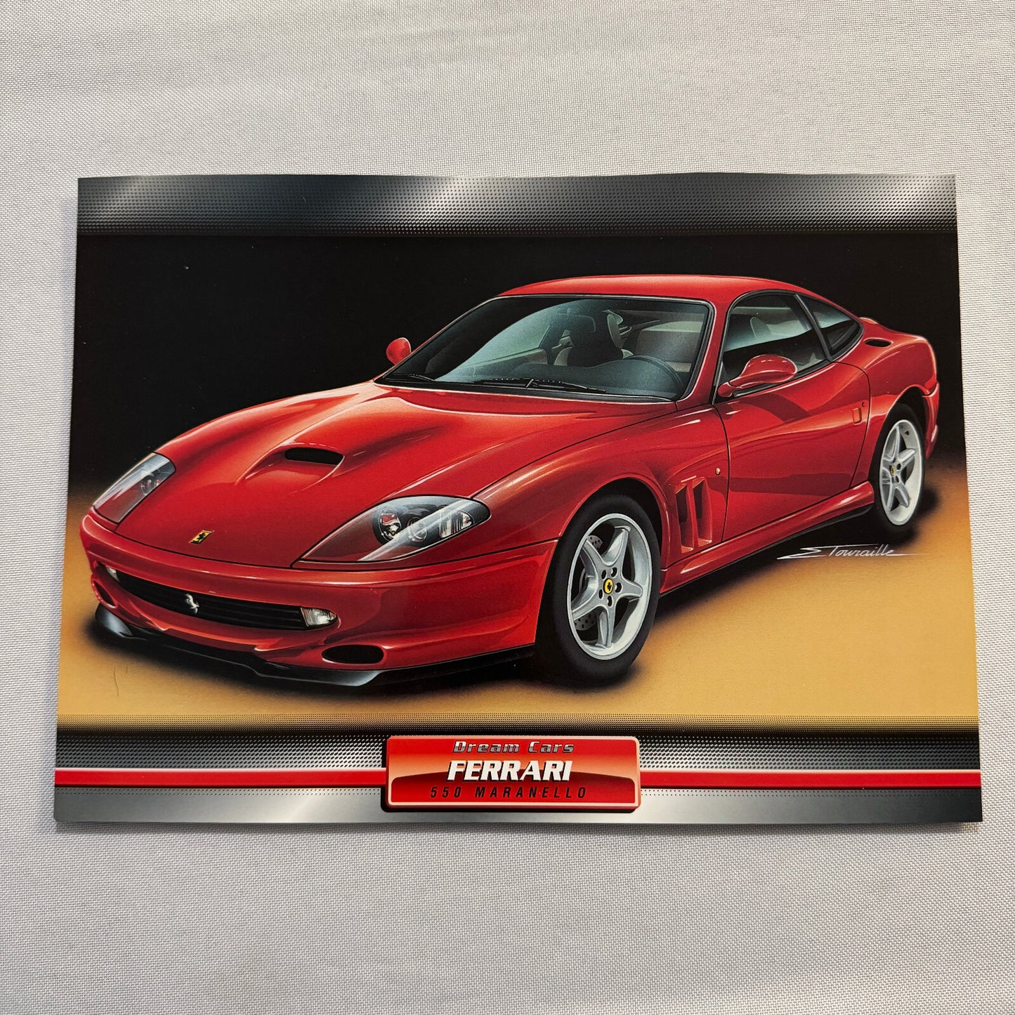 Ferrari 550 Maranello Dream Cars Mini Poster Card Brochure European