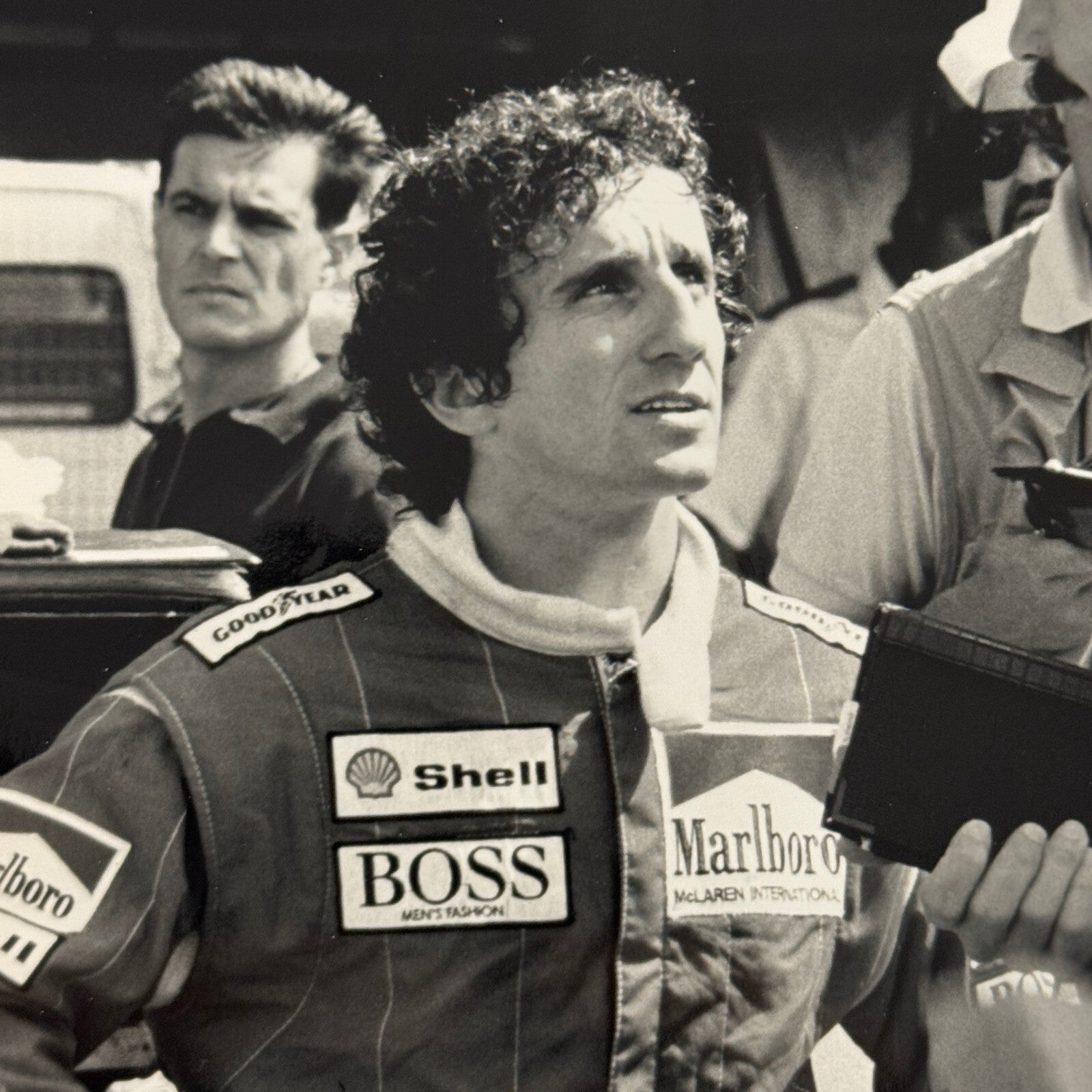Alain Prost Gordon Murray Marlboro McLaren Racing Team Driver 1987 Photo