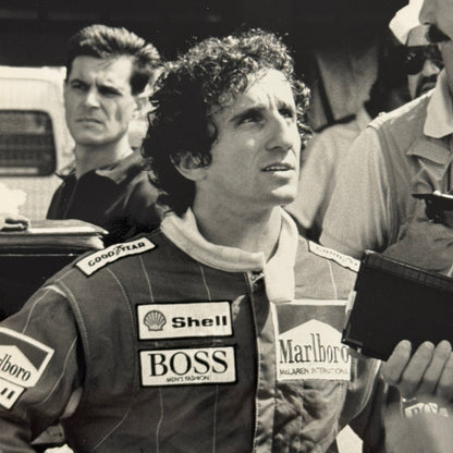 Alain Prost Gordon Murray Marlboro McLaren Racing Team Driver 1987 Photo