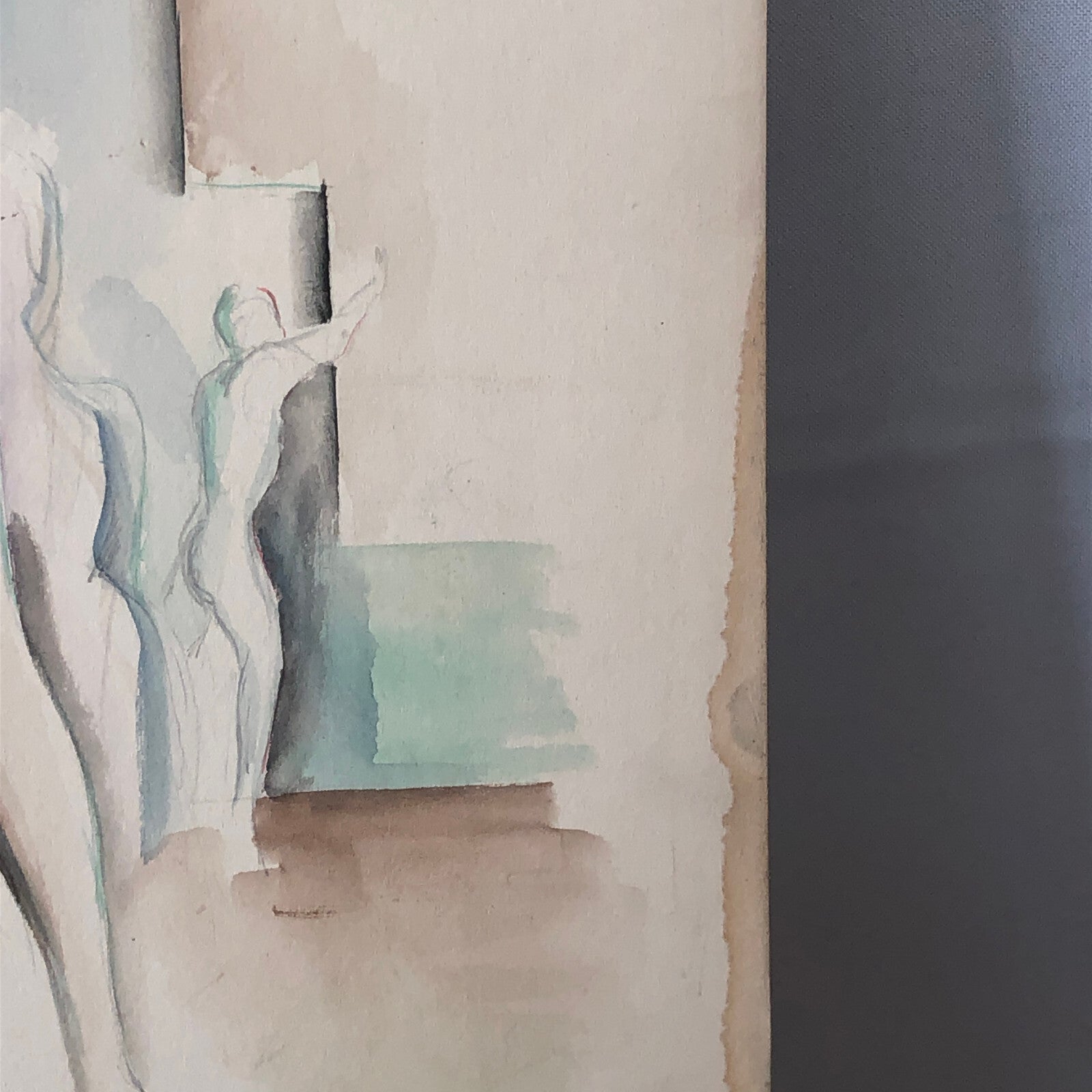 Vintage Painting Art Artwork Artist Arthur E Sudler Nude Woman Figures