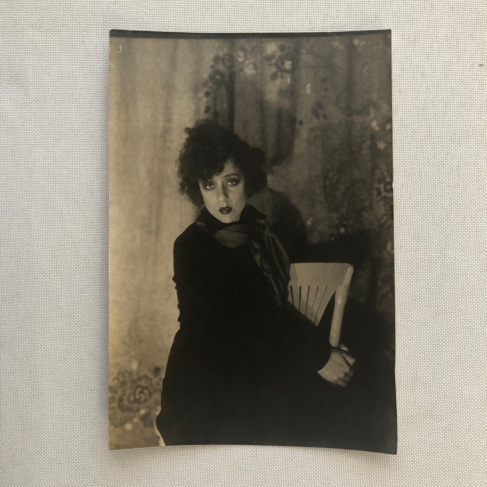 Press Photo Photograph French Stage Actress Yvonne Printemps in Costume 6x