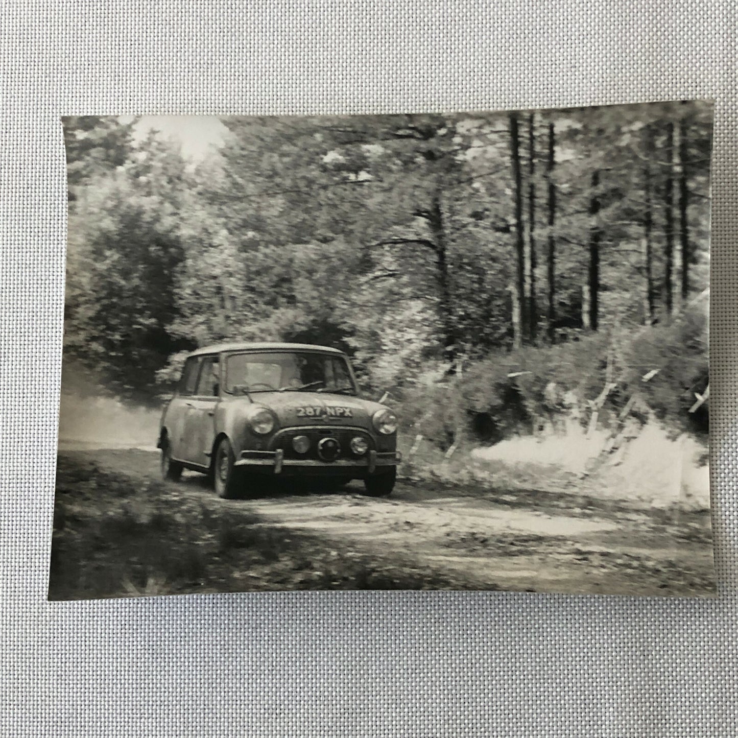 Vintage MINI Racing Car Photo Photograph Print - Rally Rallye Car ? 