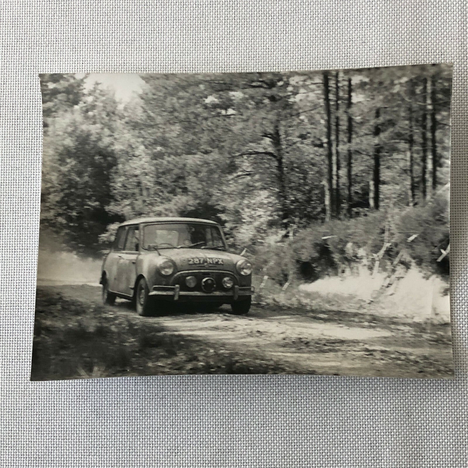 Vintage MINI Racing Car Photo Photograph Print - Rally Rallye Car ? 