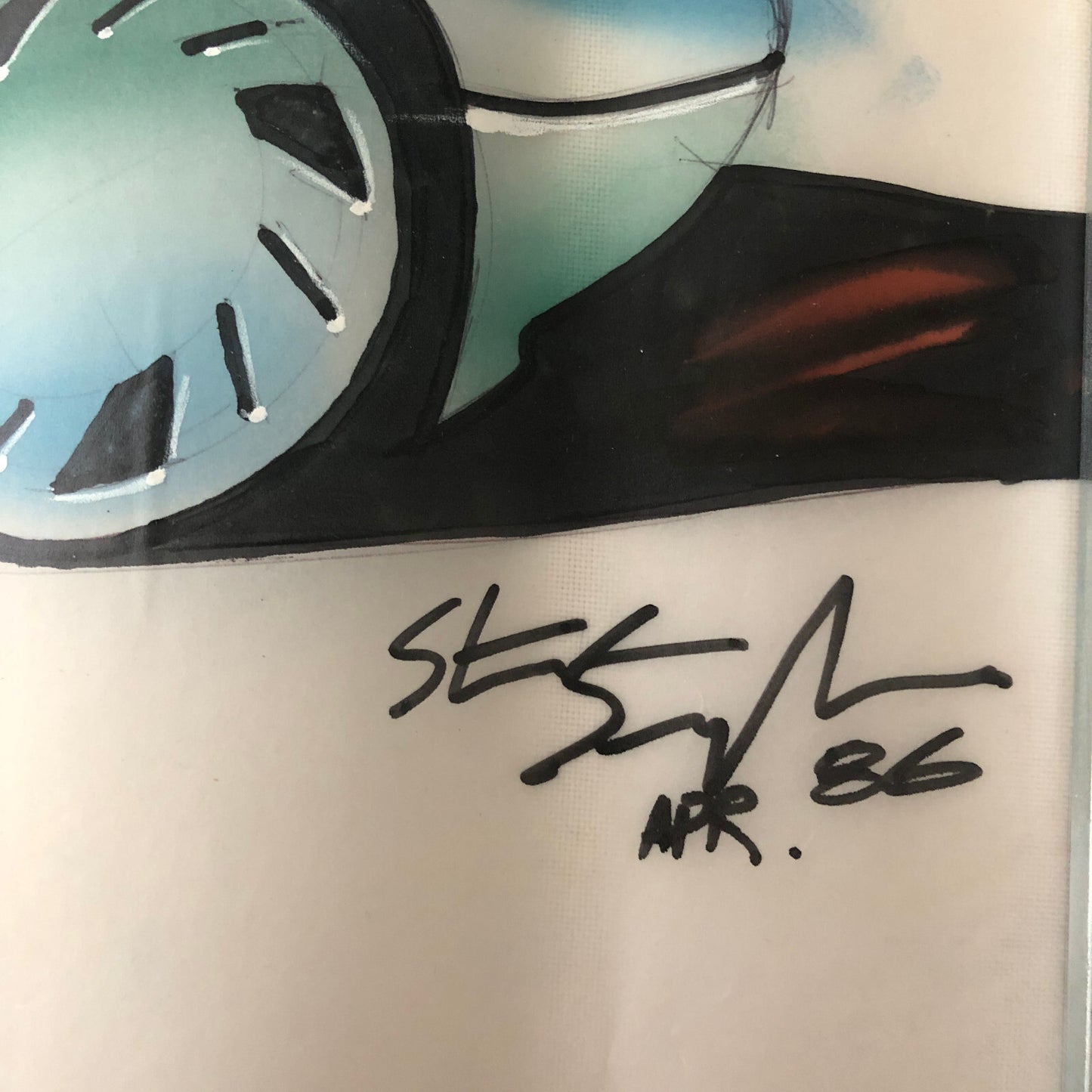 Car Styling Concept Illustration Art Drawing Sketch Vintage Original 1986