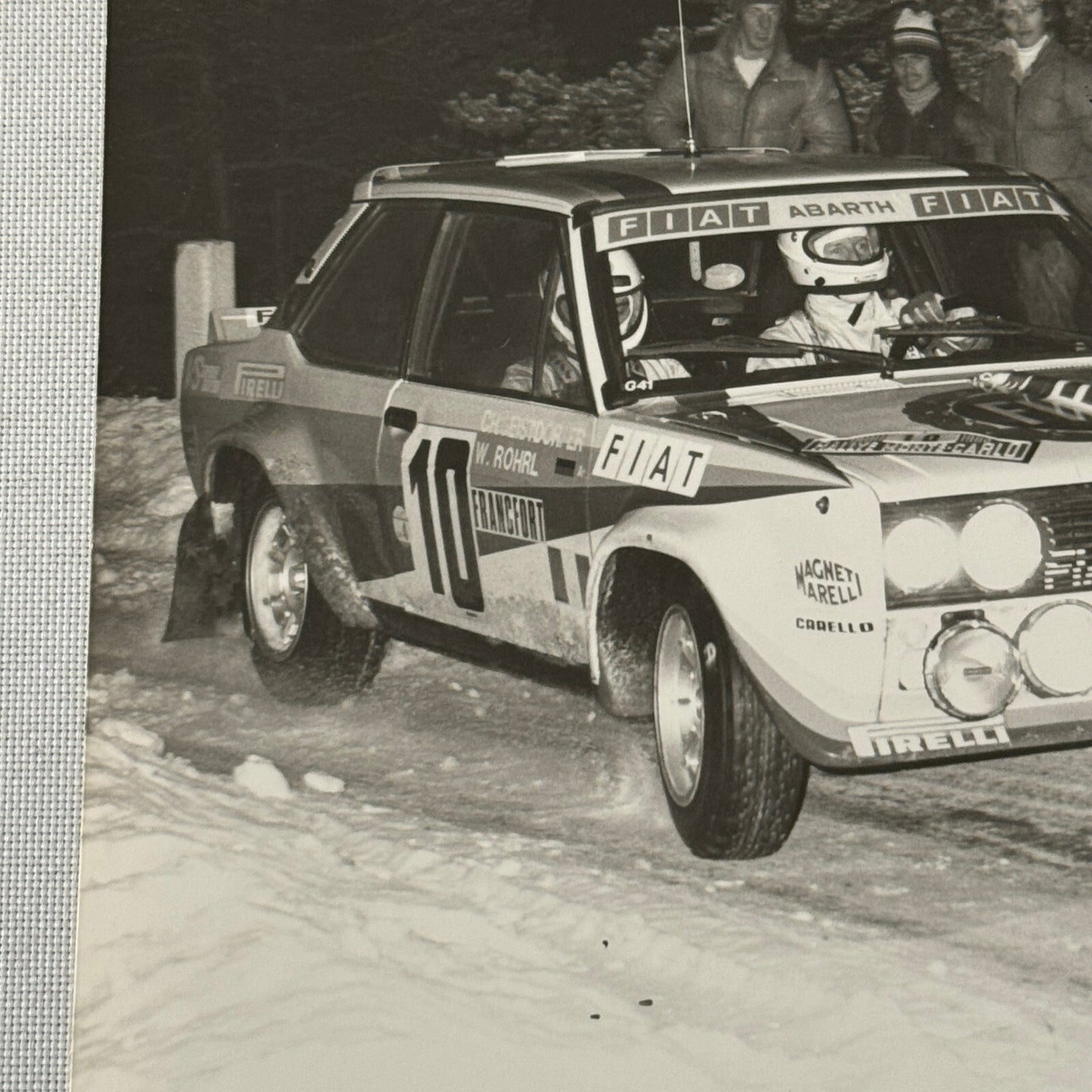 1980 Rallye Monte Carlo Press Photo Photograph DPPI Fiat 131 Abarth Car