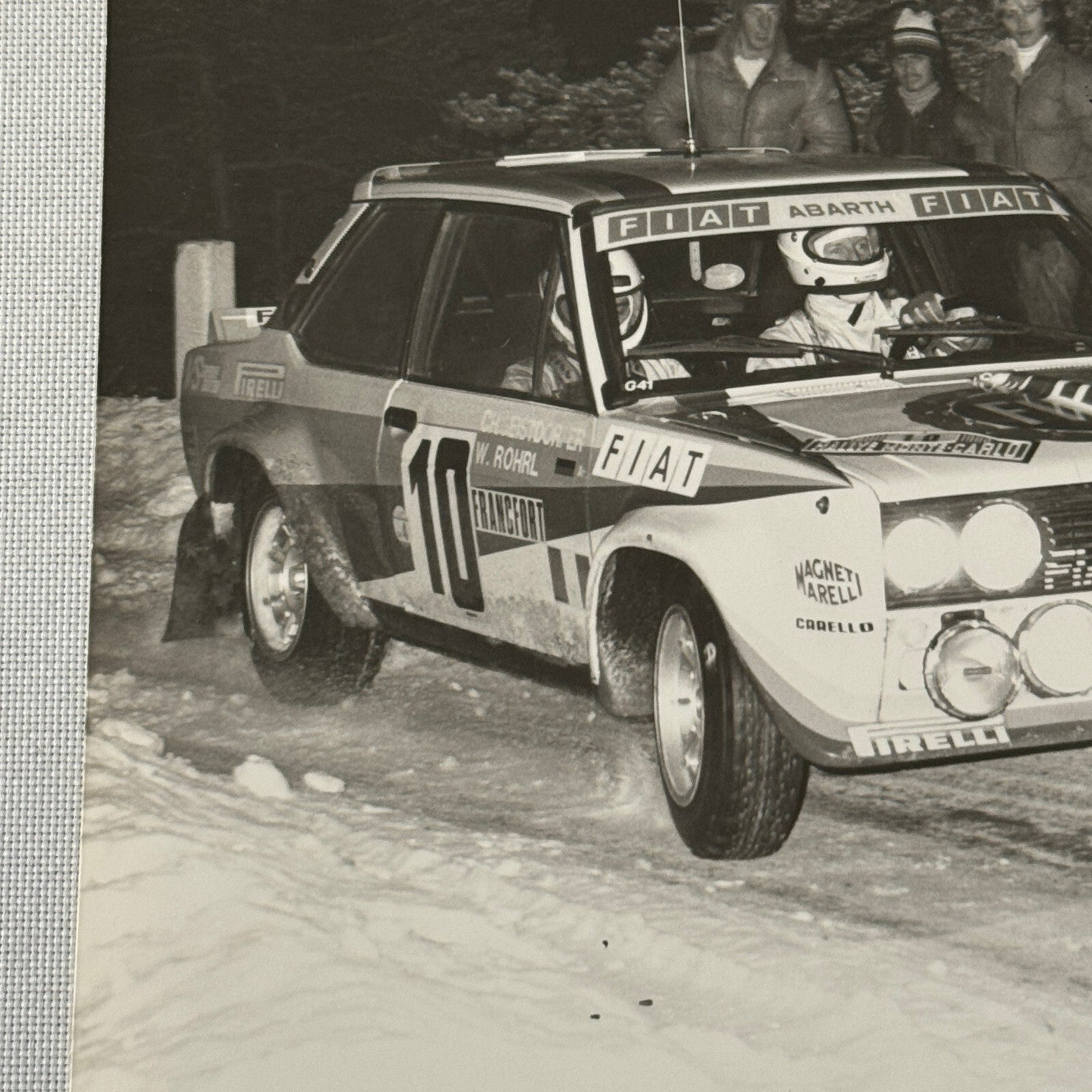 1980 Rallye Monte Carlo Press Photo Photograph DPPI Fiat 131 Abarth Car