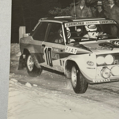 1980 Rallye Monte Carlo Press Photo Photograph DPPI Fiat 131 Abarth Car