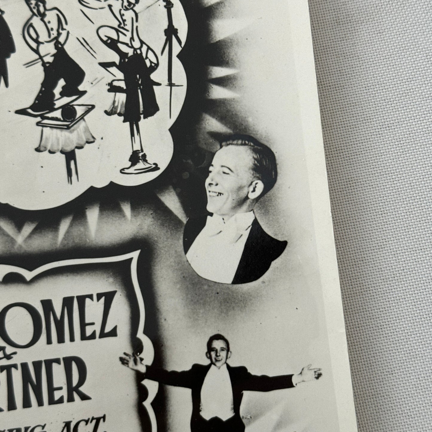 Vintage Circus Performer Acrobat Balancing Act Photo Photograph Will Gomez