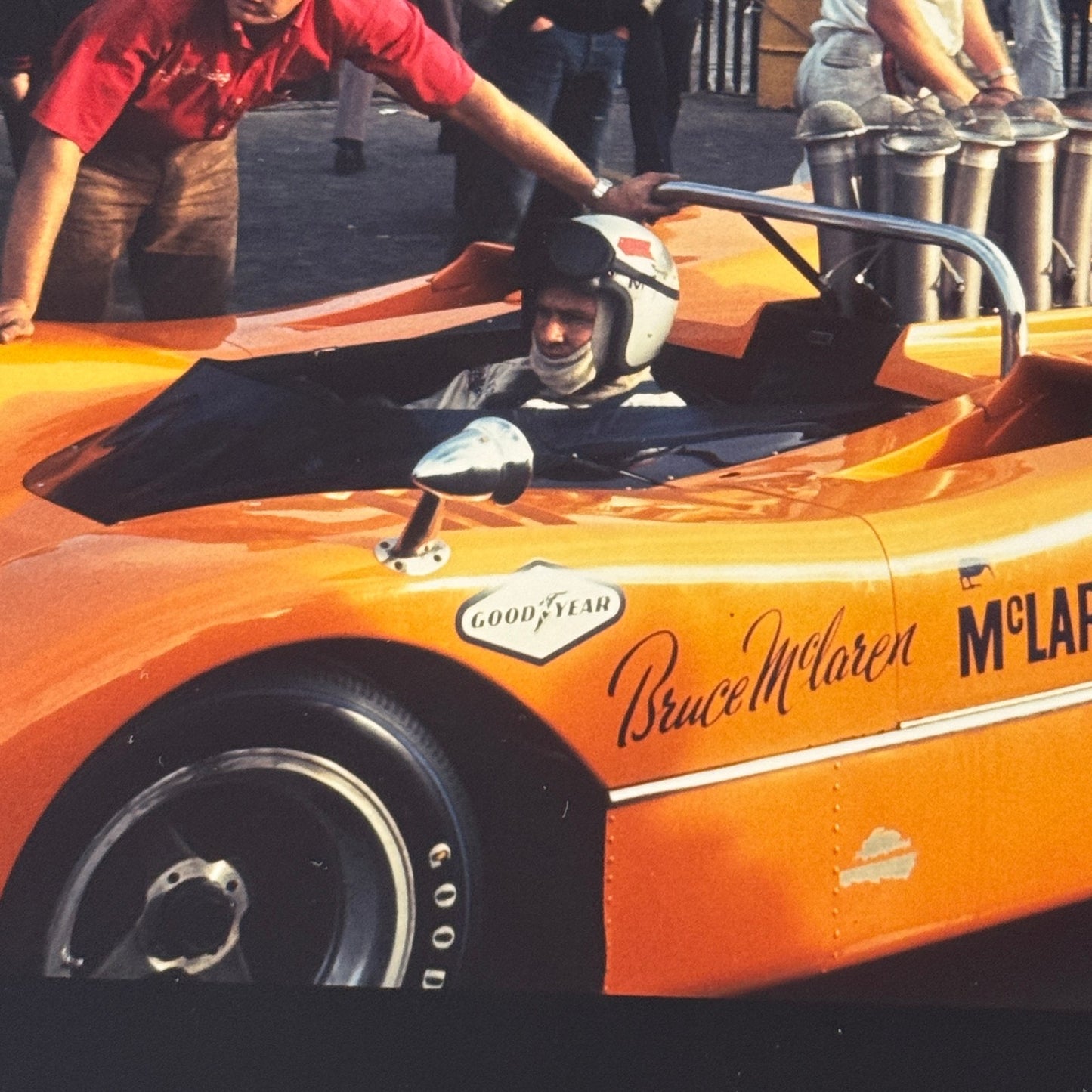 Bruce McLaren Racing Driver 1968 CanAm Laguna Seca Photo Photograph Modern Print