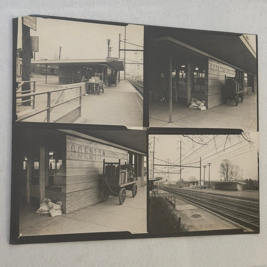 Vintage Pennsylvania Railroad Photo Contact Sheet Photograph Al Paul Lefton PRR