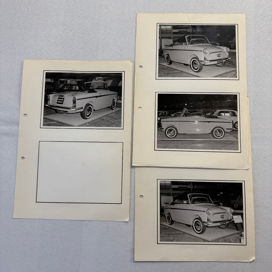 Autobianchi Bianchina Cabriolet Convertible Car at Autoshow Photo Photograph Lot