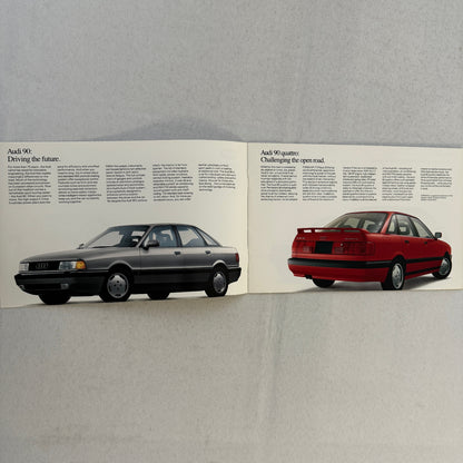 1989 Audi Car Sales Brochure Catalog 90 Quattro 100 Avant 200 Turbo Quattro +