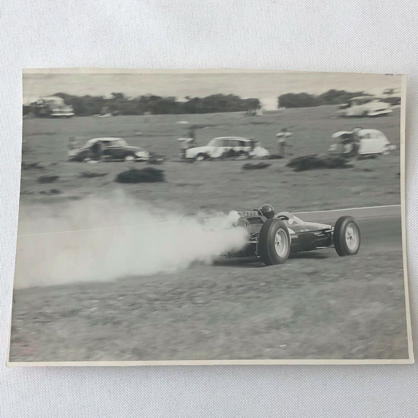 1962 South African Grand Prix Car Racing Photo Photograph Jim Clark Lotus Climax