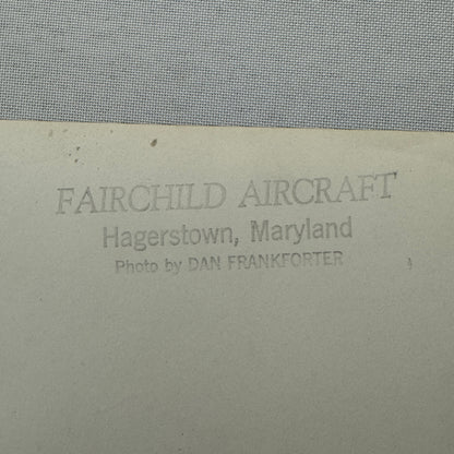 Fairchild Aircraft United States Air Force Airplane Plane Vintage Photo USAF