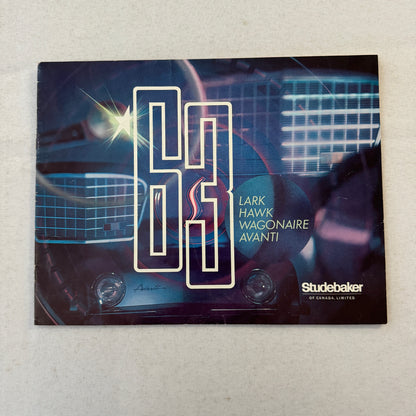 1963 Studebaker Car Sales Brochure Catalog Gran Turismo Hawk Lark Avanti Wagon