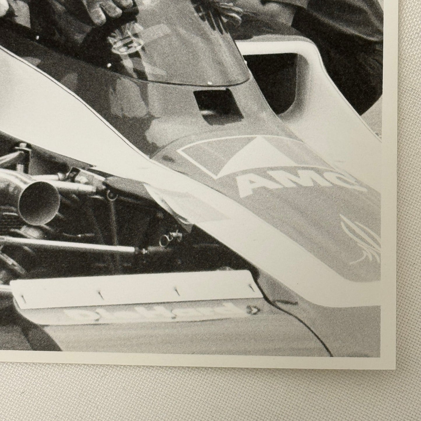 Mark Donohue Vintage Racing Photo F5000 Lola Car 1973 Modern Print