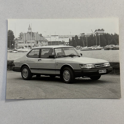 Vintage Saab 900 Car Factory Press Photo Photograph Print