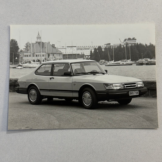 Vintage Saab 900 Car Factory Press Photo Photograph Print