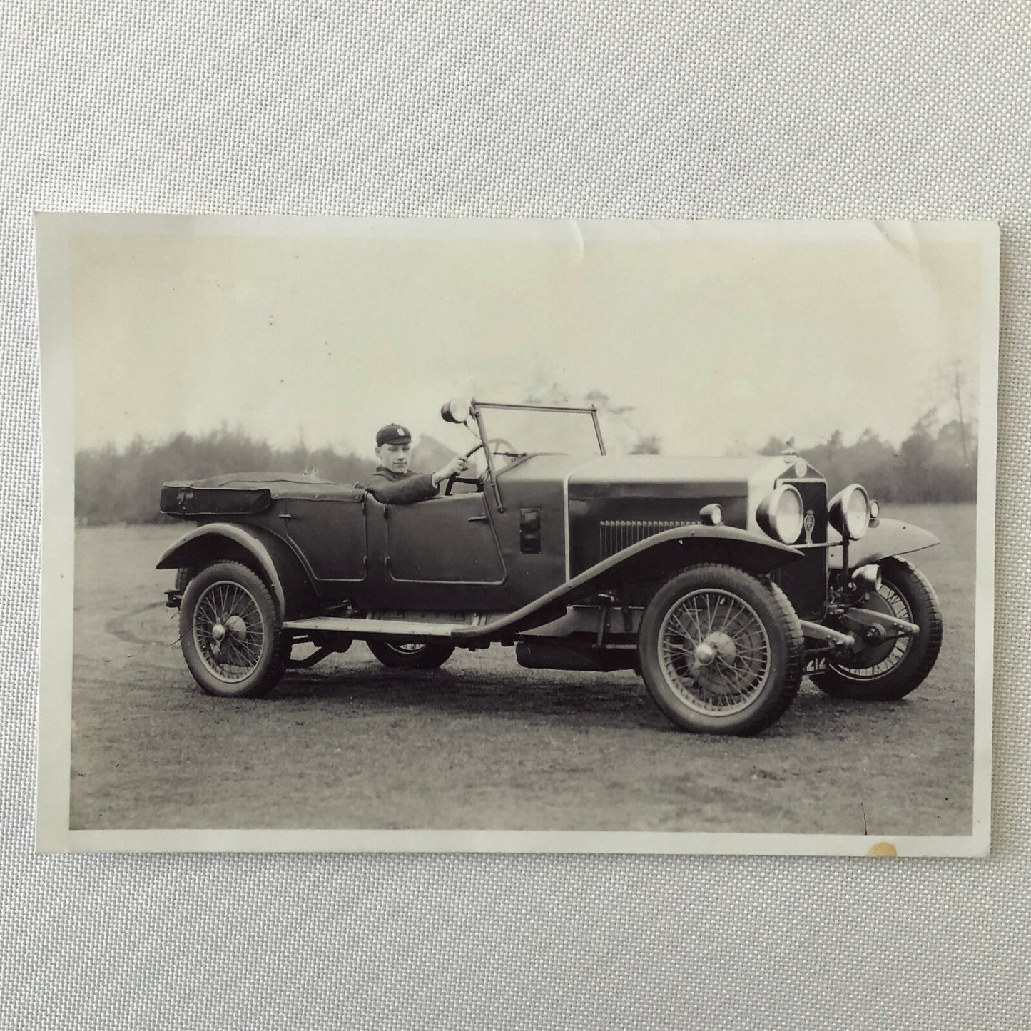 Lot of 7 Photo Photograph Prints - Vintage Car Autombile Esso Gas Station + 