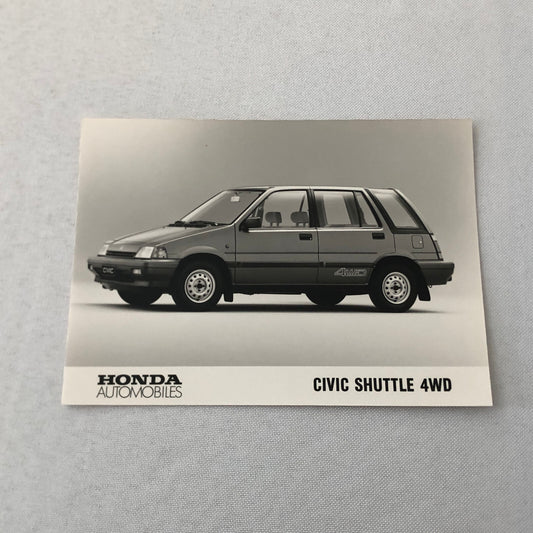 Honda Civic Shuttle 4WD Car Factory Press Photo Photograph Print