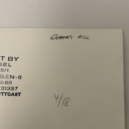 Vintage Racing Photo 1971 Austrian Grand Prix Graham Hill Motorsport Photograph