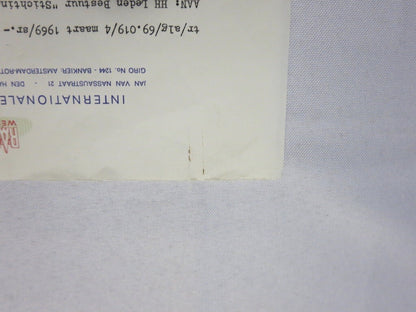 1969 RAC Tulpen Rallye Rally Racing Letter Letterhead - Dutch Rallying 