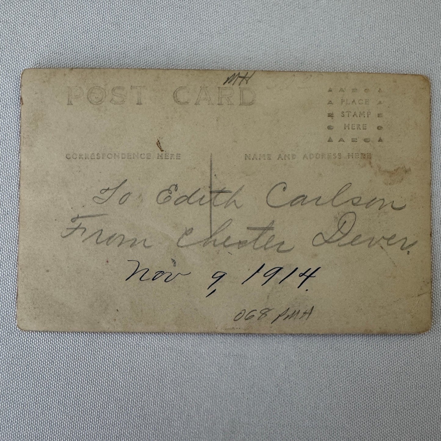 Antique Indian Motorcycle Bicycle Rider Real Photo Postcard RPPC Vintage Bike