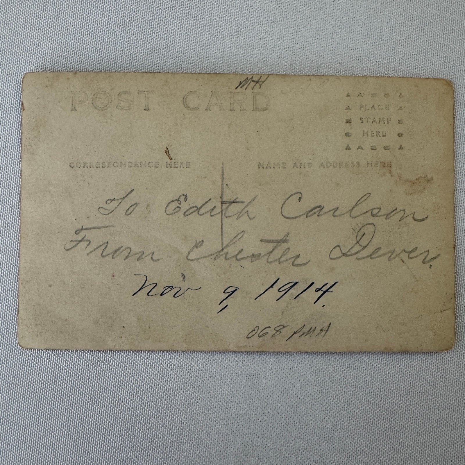 Antique Indian Motorcycle Bicycle Rider Real Photo Postcard RPPC Vintage Bike