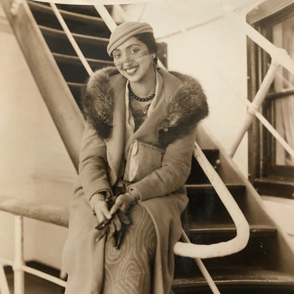 Vintage Press Photo Dancer Pauline Koner Portrait King Fuad of Egypt