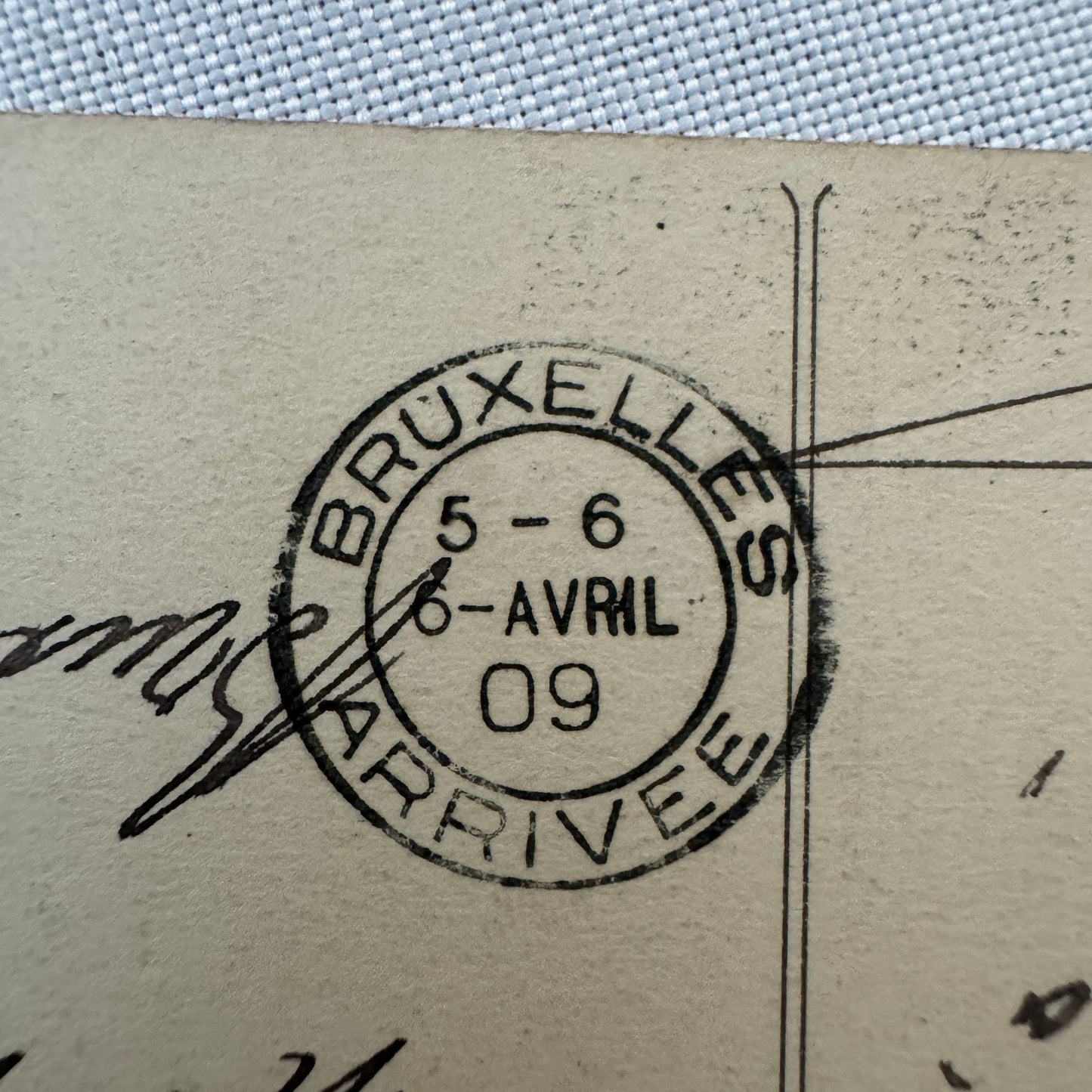 Vintage Zeppelin Airship Dirigible Postcard French Paris Eiffel Tower 1909