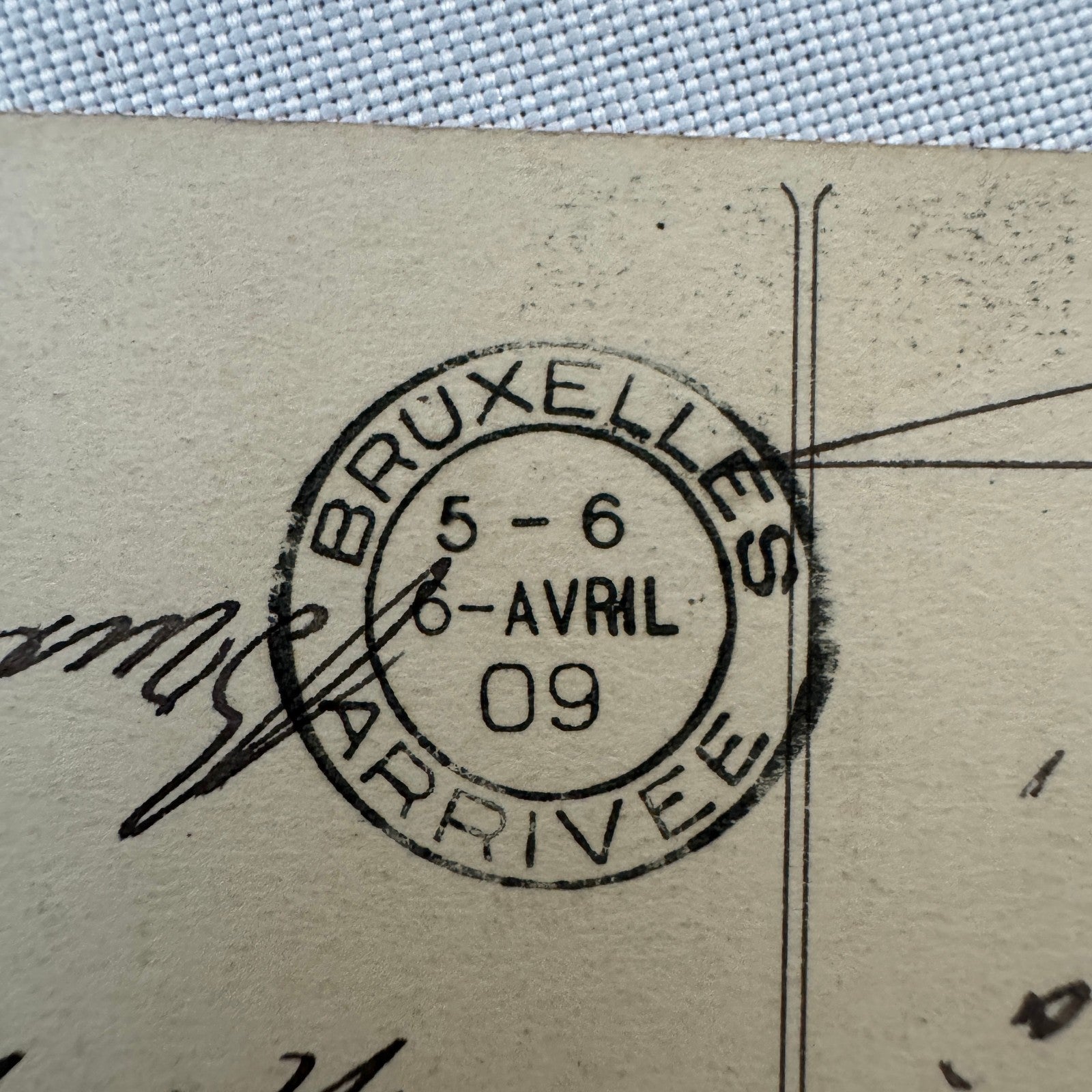 Vintage Zeppelin Airship Dirigible Postcard French Paris Eiffel Tower 1909