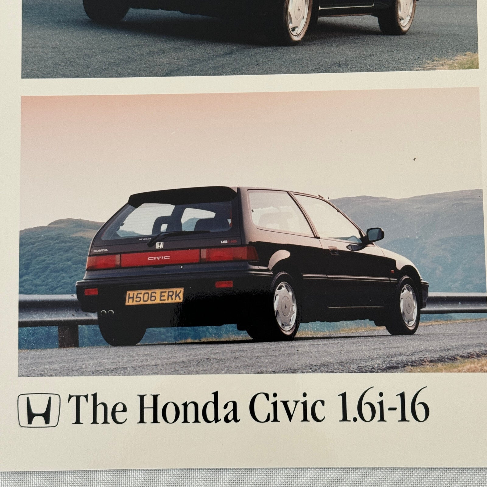 Honda Civic 1.6i-16 Car Factory Press Photo Photograph European Market