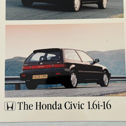 Honda Civic 1.6i-16 Car Factory Press Photo Photograph European Market