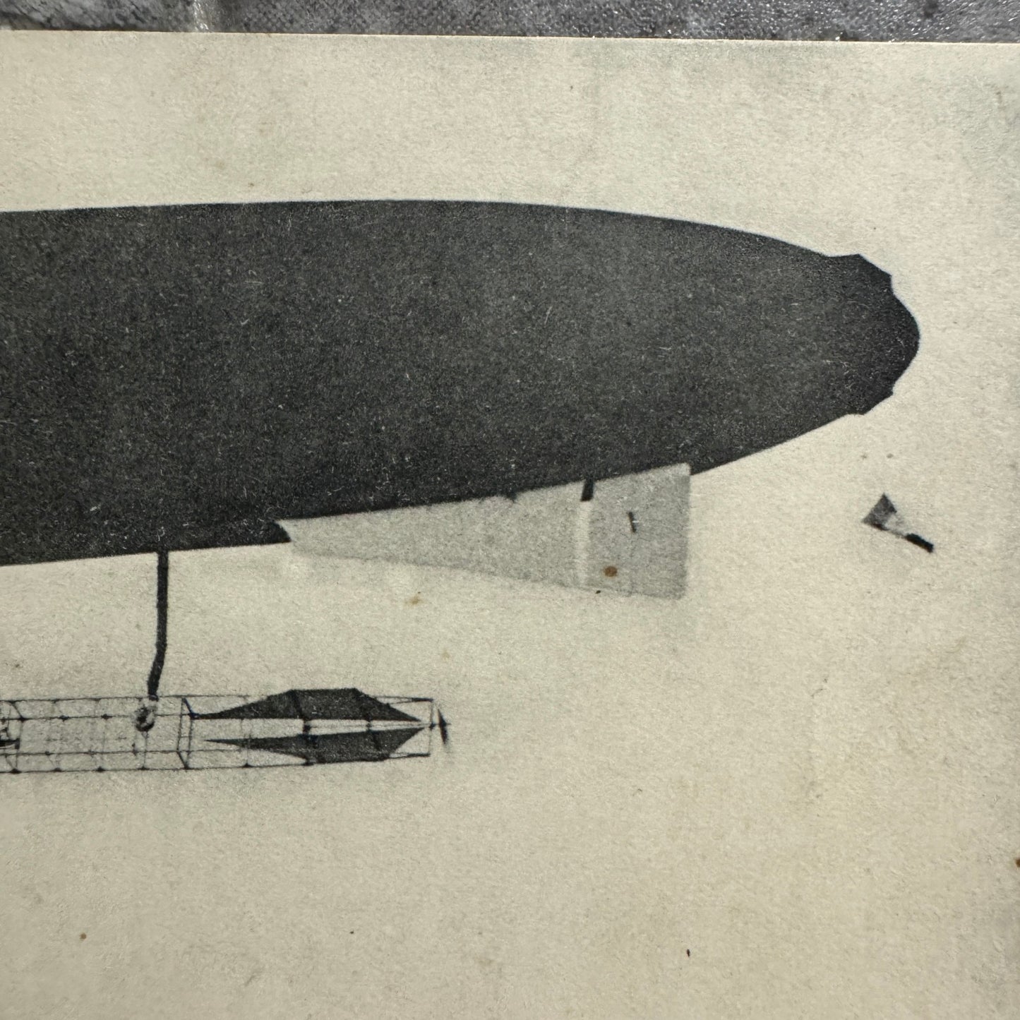 Vintage Zeppelin Airship Dirigible Postcard Post Card French 1909 Le Zodiac