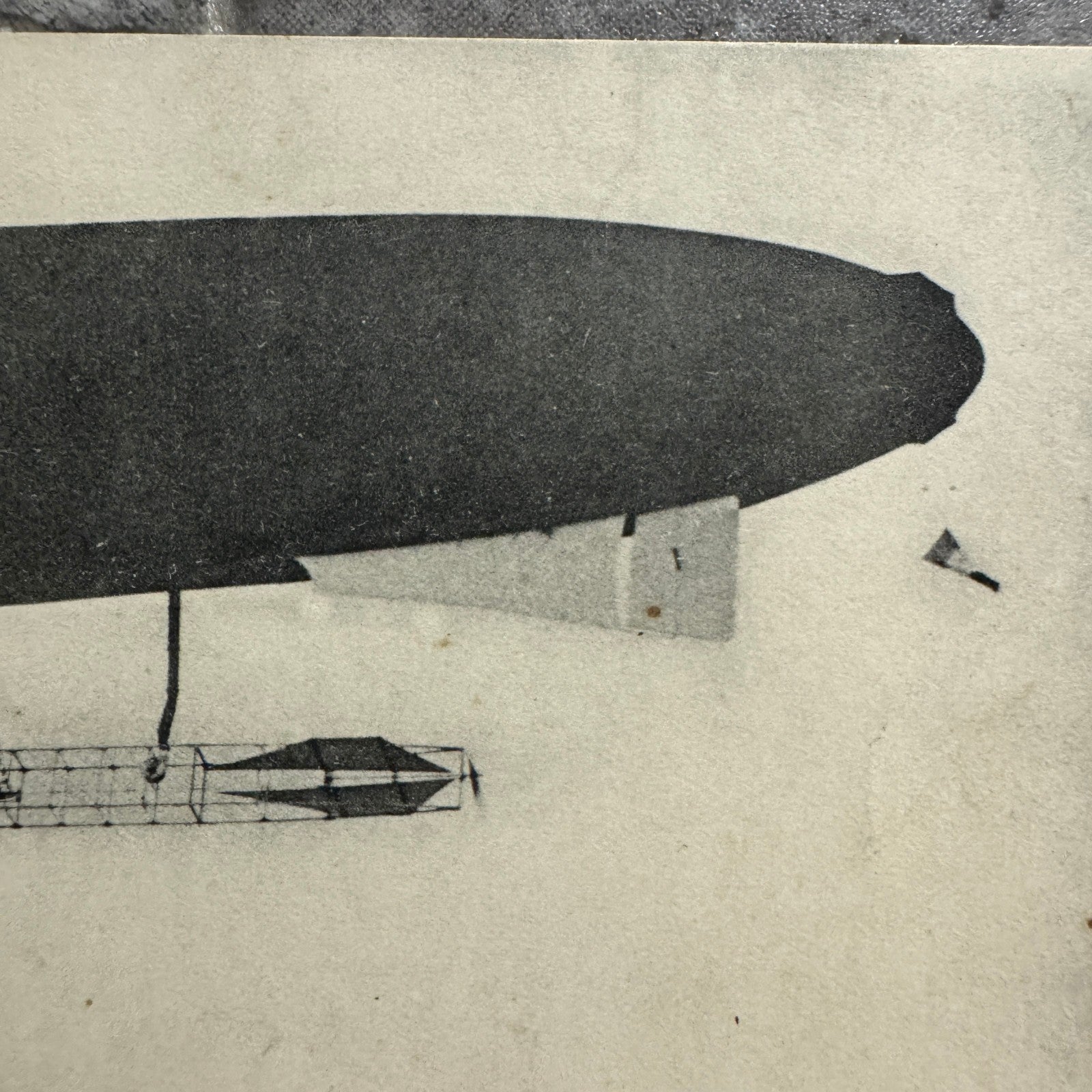 Vintage Zeppelin Airship Dirigible Postcard Post Card French 1909 Le Zodiac