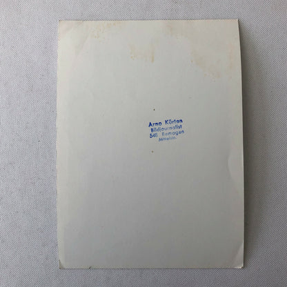 Vintage Stirling Moss Racing Driver Photo Photograph Women and Dog 