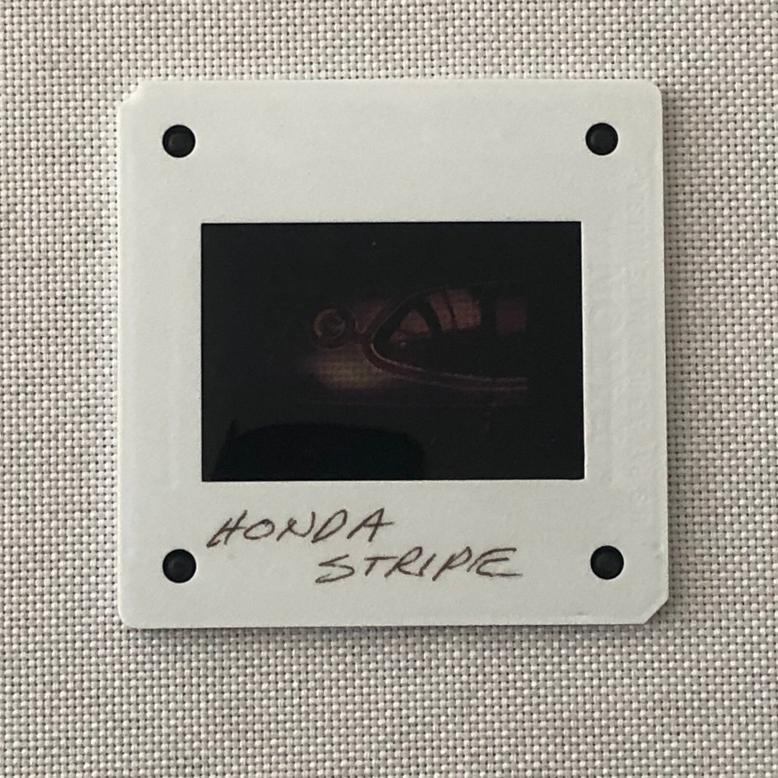 35MM Vintage Photo Slide Honda Car Modification Design Stripe