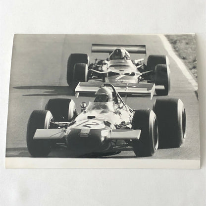 Vintage Racing Photo Photograph Jack Brabham & Graham Hill 1968 F1 DPPI 