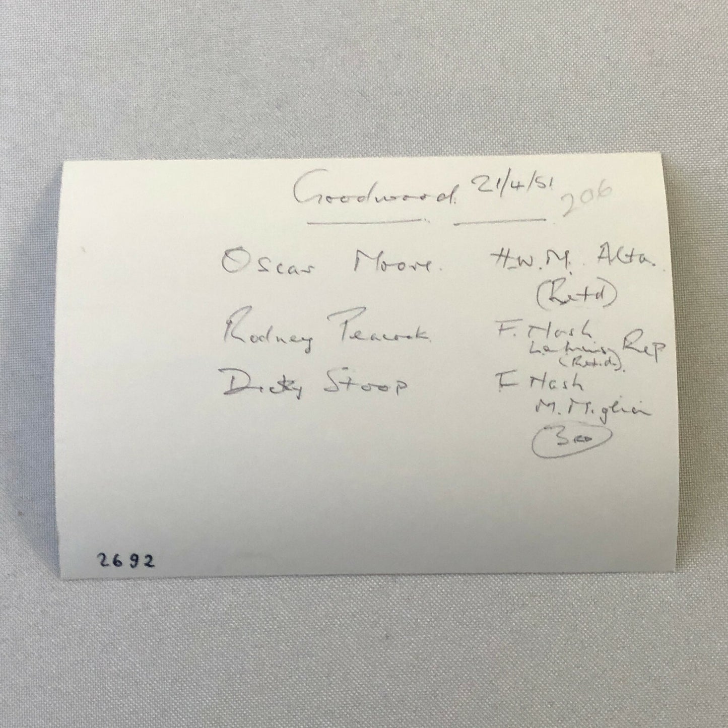 Vintage 1951 Goodwood Racing Photo Photograph Frazer Nash Cars + 