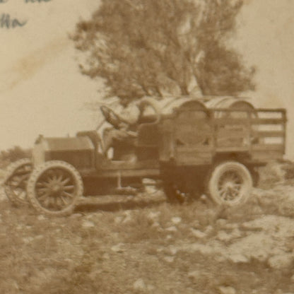 Vintage Photograph Photo Early Antique Truck Automobile Man