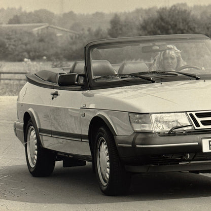 1992 Saab 900 Turbo 16 Cabriolet Convertible Car Factory Photo Photograph Print