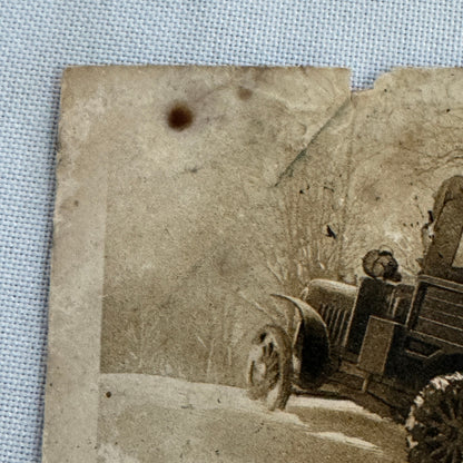 Italia Truck Vintage Postcard Post Card Italian Posted Postmark Stamp