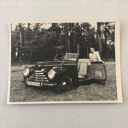 Vintage Skoda Convertible Car Photo Photograph Print Automobile