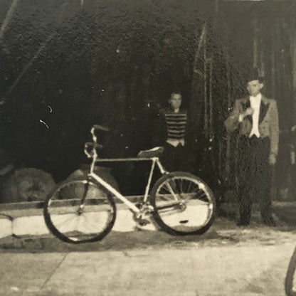Circus Performer Bicycle Balancing Act Photo Photograph Vintage