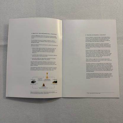 Bentley and the Future of Bio Fuels Car Sales Brochure Catalog Advertising 2009
