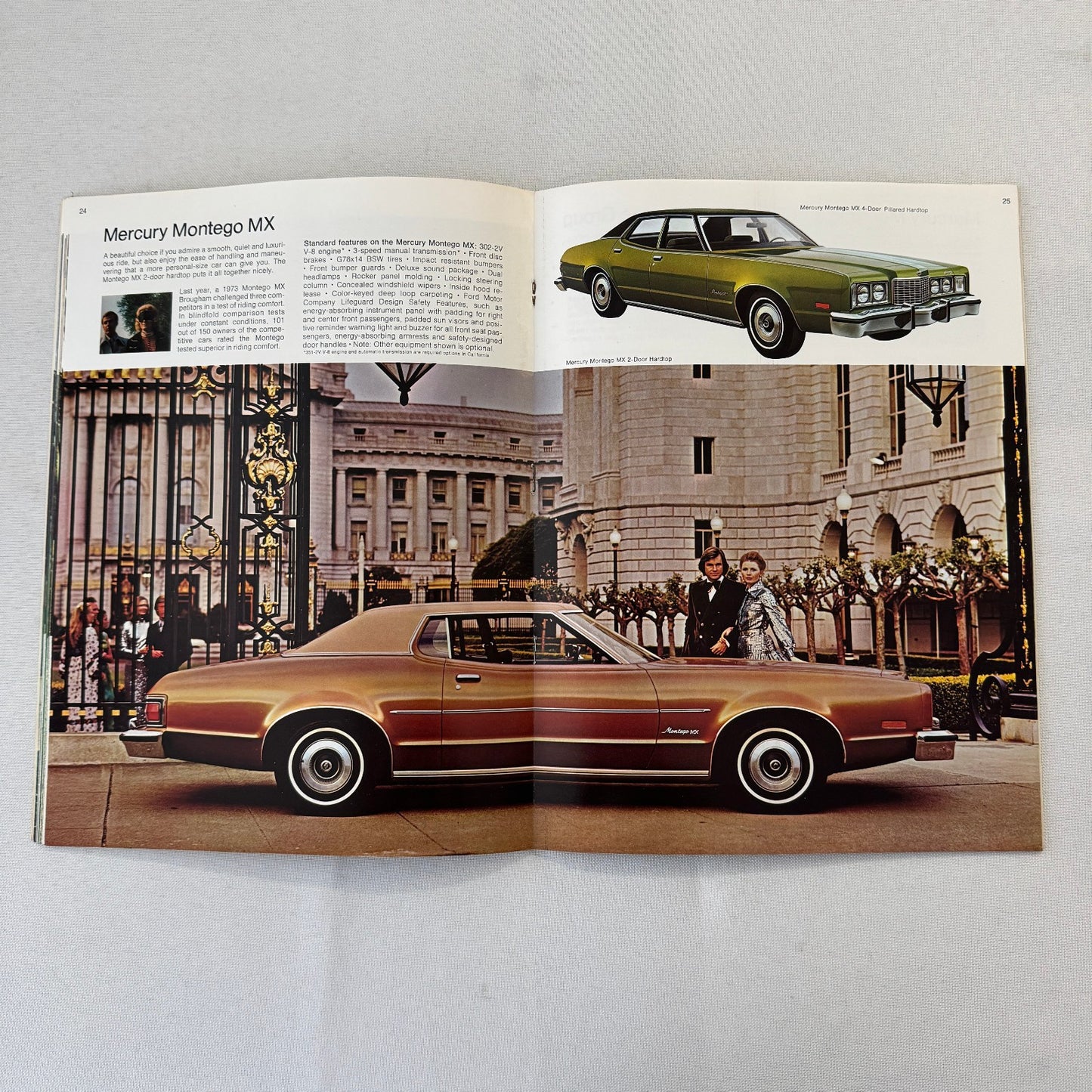 1974 Mercury Car Sales Brochure Catalog Marquis Montego Cougar Comet Monterey
