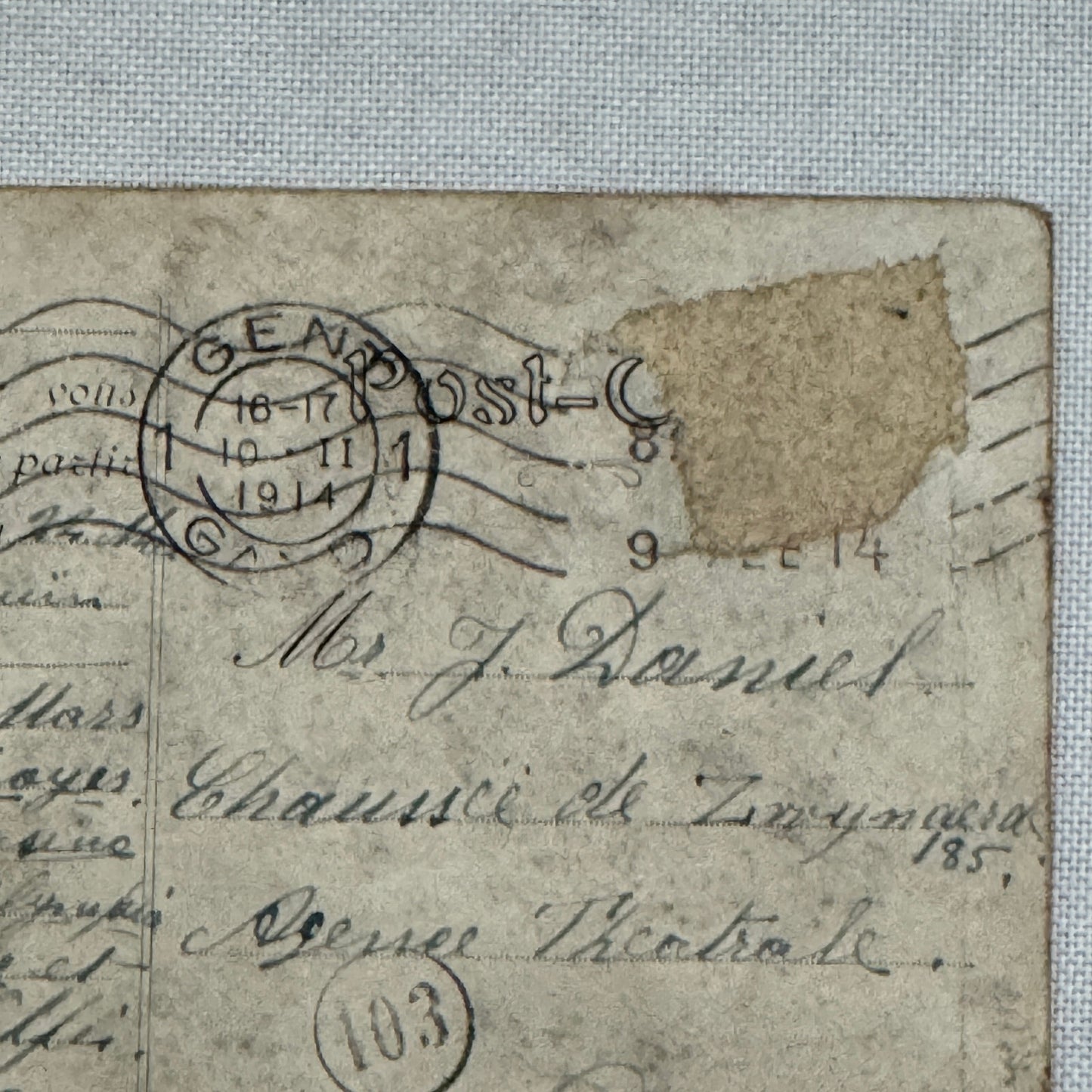 Vintage Circus Comedy Act Postcard Post Card The Onoto Brothers 1914 Postmark