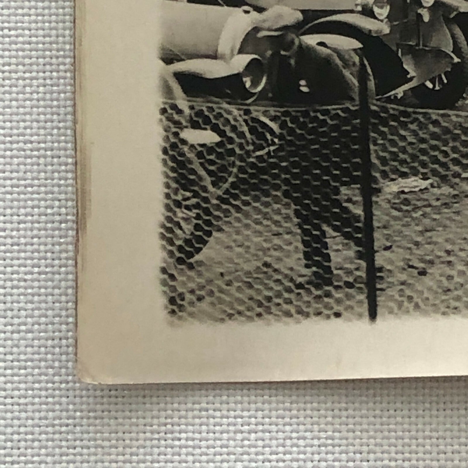 Antique Press Photo Photograph Meurisse Cars and Racing Spectators Paris Nice 