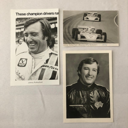 Johnny Rutherford Indy McLaren Racing Photo Photograph Lot of 3 Indianapolis
