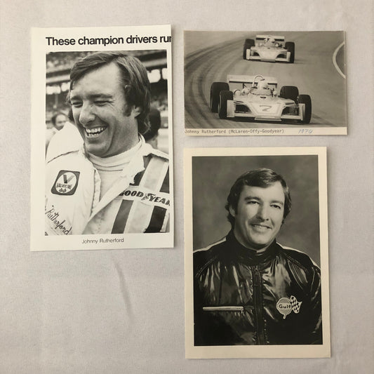 Johnny Rutherford Indy McLaren Racing Photo Photograph Lot of 3 Indianapolis